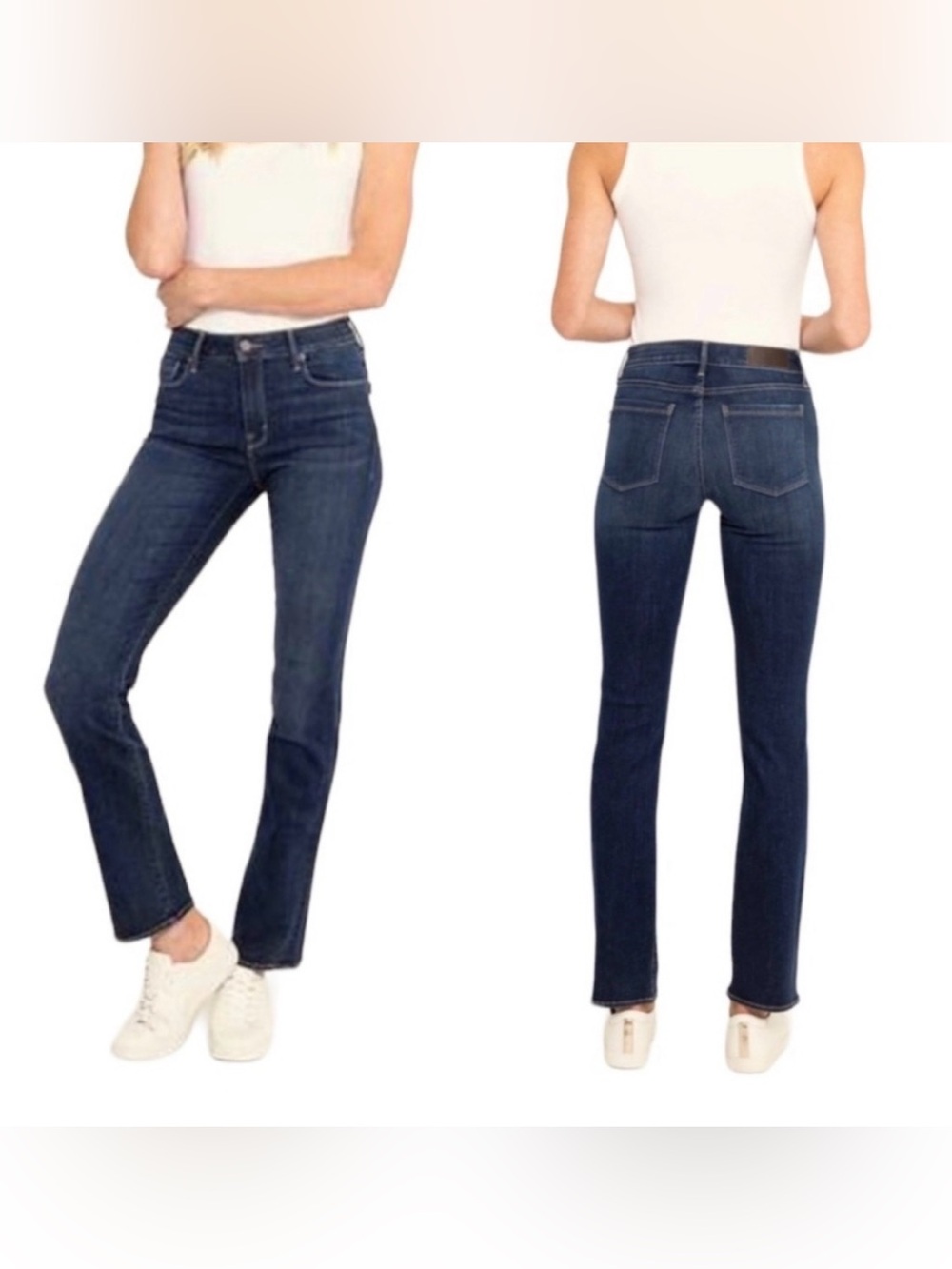 Parker Smith Classic High-Rise Straight Women's Jeans - Dark Blue
